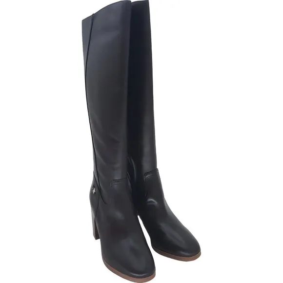 Giani Bernini Women's Odettee Leather Zipper Riding Boots Brown 9M