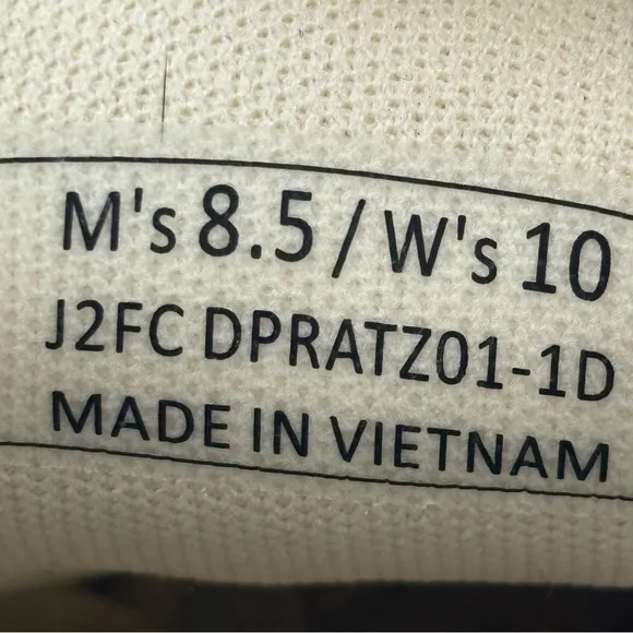 Kizit Prague Sneakers Hands Free Slip-on Canvas Comfy Tennis Shoes Cream Size 10
