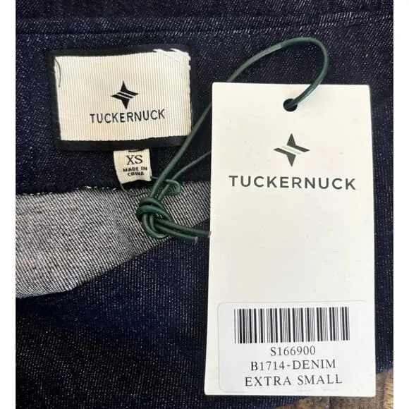 NWT $128 Tuckernuck Taryn Navy Blue Stretch Denim Mini Skirt Chic Size Xsmall